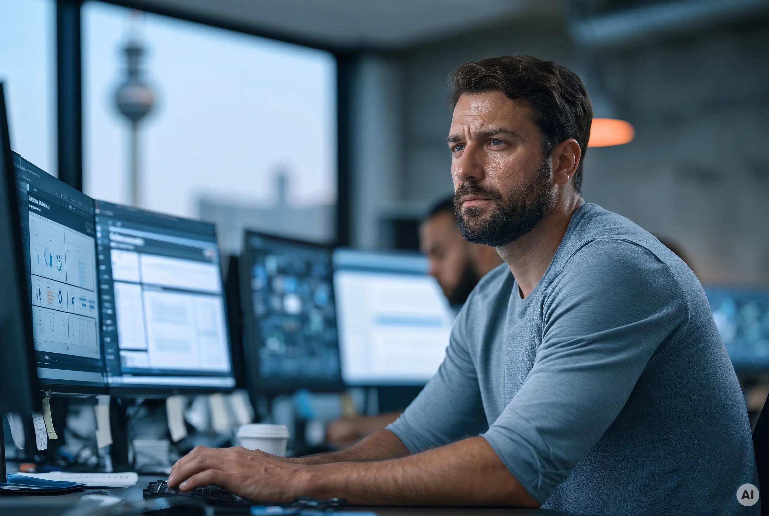 Mitarbeiter eines Unternehmens prüfen die Cybersicherheitsanforderungen des CRA für ihre Software