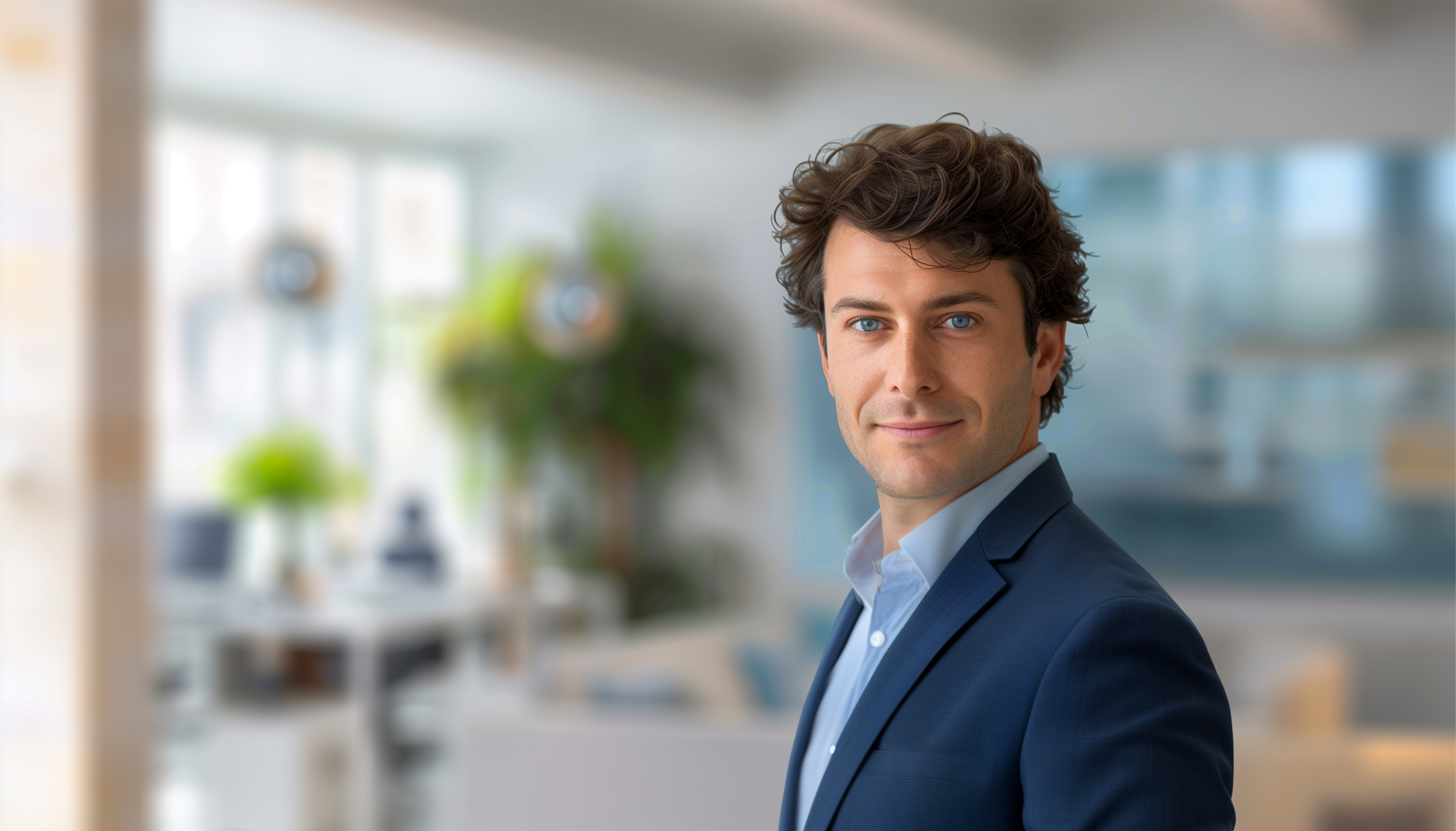 Ein externer Informationssicherheits-Beauftragter der activeMind AG steht in einem Unternehmen das er zu allen Fragen der Informationssicherheit berät