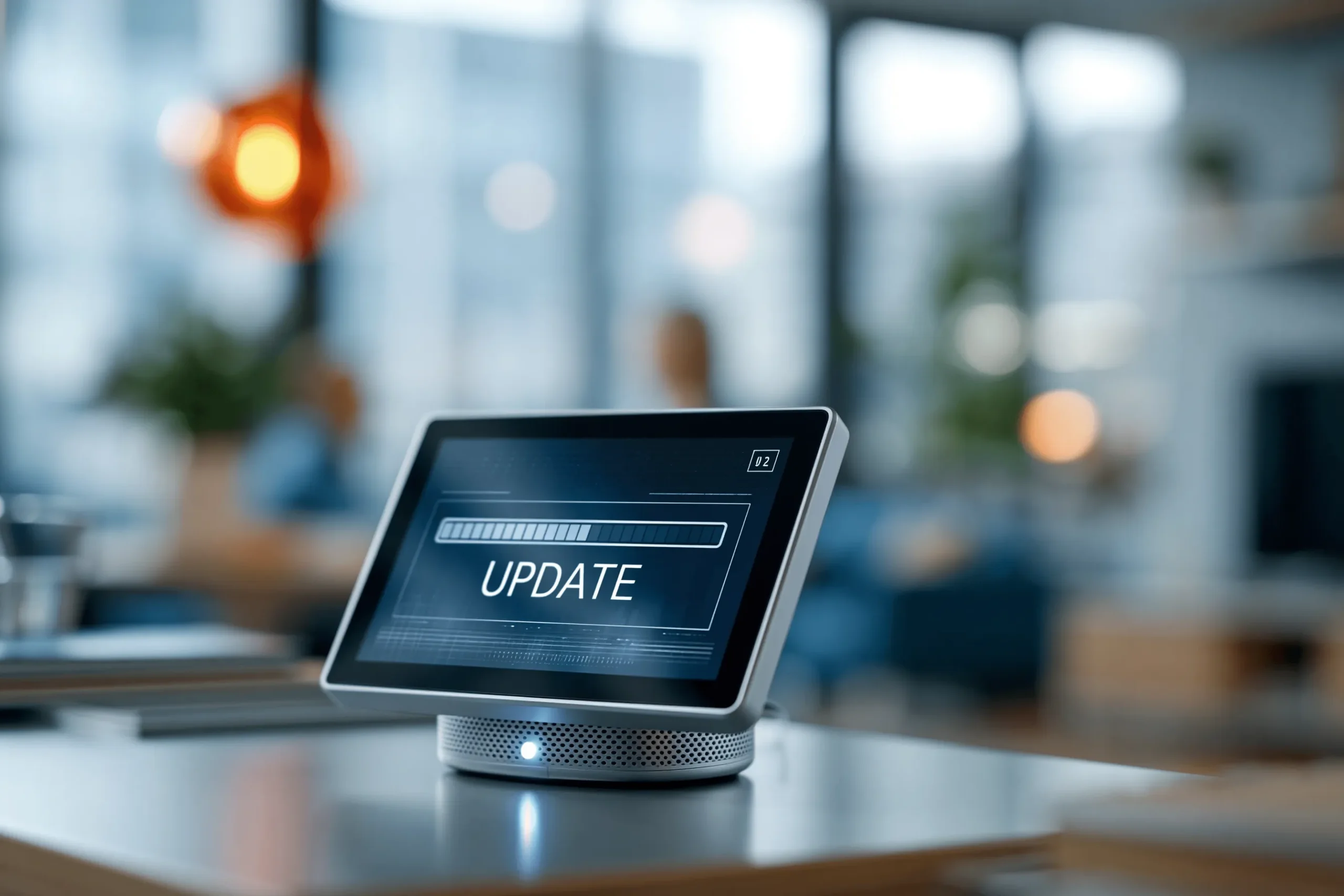 Auf einem User Interface werden Updates eingespielt, um die Anforderungen des CRA zu erfüllen